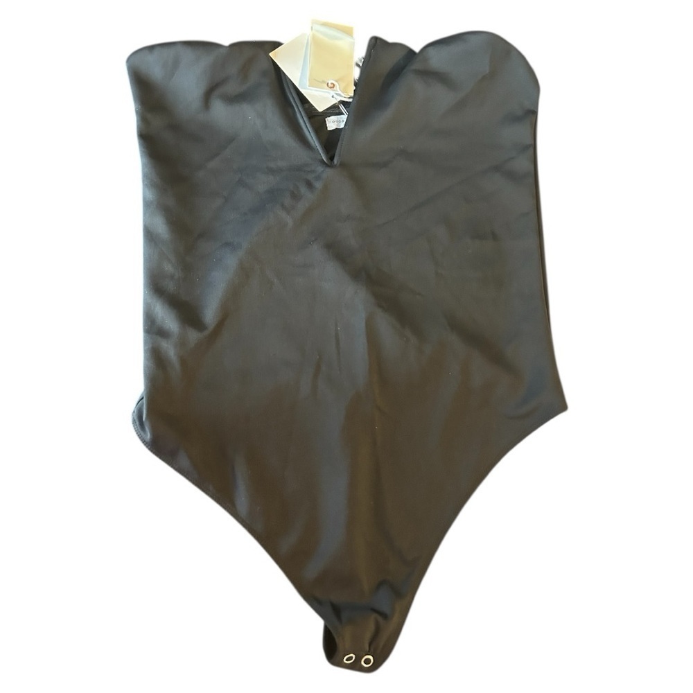 Good American Scuba Deep V Bar Bodysuit - Picture 3 of 7